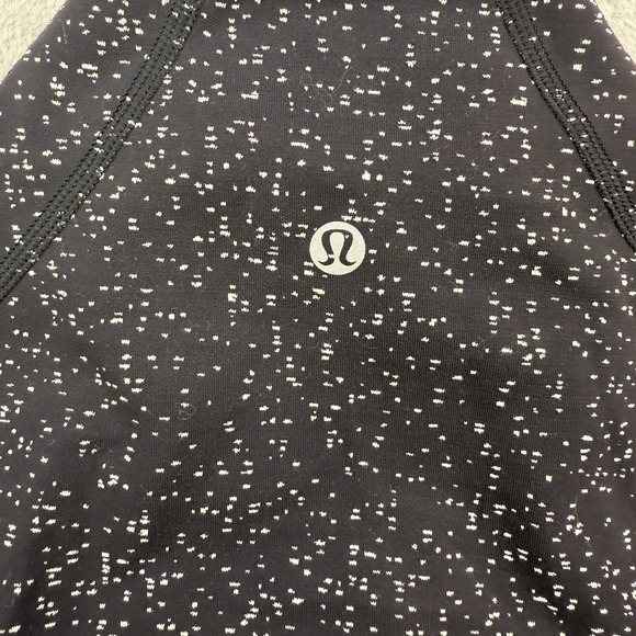 Lululemon Jacket Women's Run Briskly Magnetized Jacquard Black White Size 10 - Picture 5 of 7